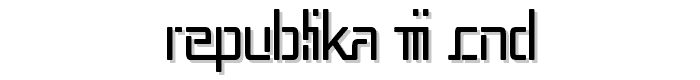 Republika III Cnd font